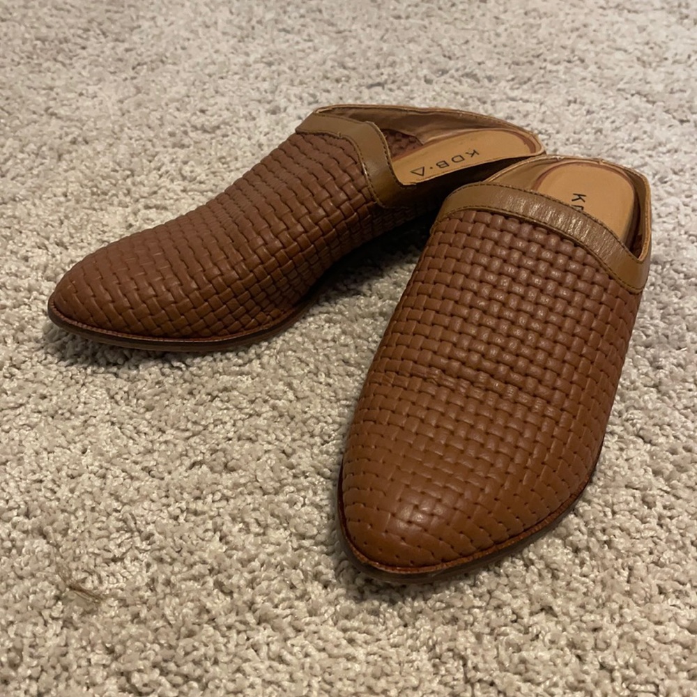 KDB Woven Leather Mules